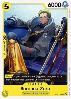 Roronoa Zoro (113), 500 Years in the Future Pre-Release Cards