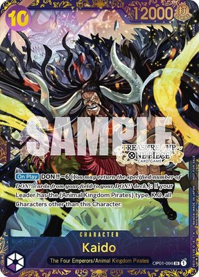 Kaido (Treasure Cup), One Piece Promotion Cards