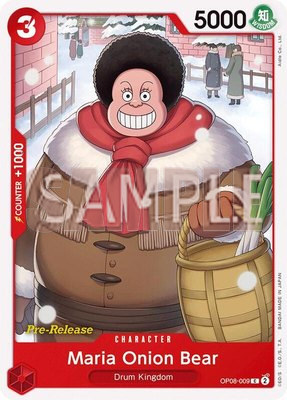 Maria Onion Bear, Two Legends Pre-Release Cards