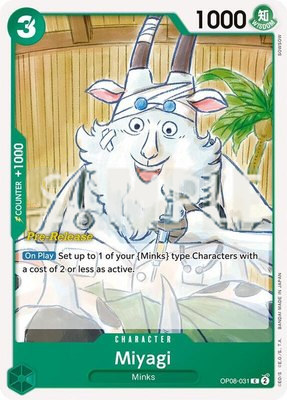 Miyagi, Two Legends Pre-Release Cards