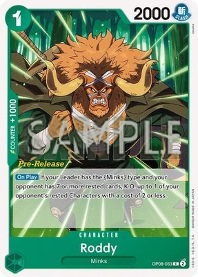 Roddy, Two Legends Pre-Release Cards