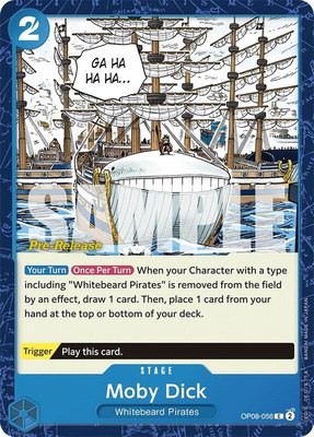 Moby Dick, Two Legends Pre-Release Cards