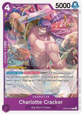 Charlotte Cracker, Two Legends Pre-Release Cards