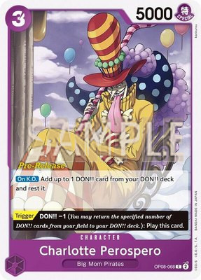 Charlotte Perospero, Two Legends Pre-Release Cards