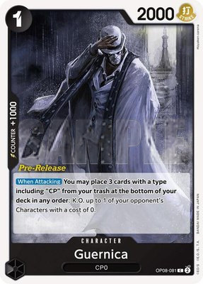 Guernica, Two Legends Pre-Release Cards