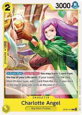 Charlotte Angel, Two Legends Pre-Release Cards