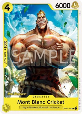 Mont Blanc Cricket, Two Legends Pre-Release Cards