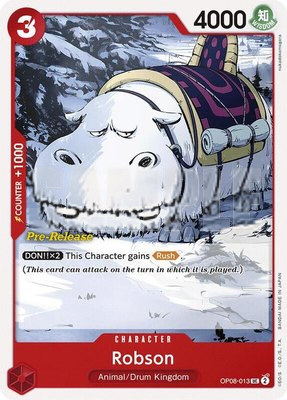 Robson, Two Legends Pre-Release Cards