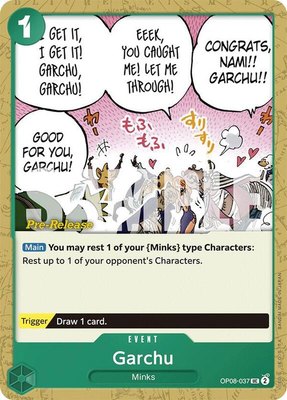 Garchu, Two Legends Pre-Release Cards