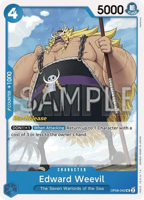 Edward Weevil, Two Legends Pre-Release Cards