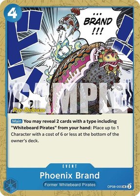 Phoenix Brand, Two Legends Pre-Release Cards