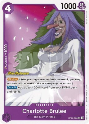 Charlotte Brulee, Two Legends Pre-Release Cards