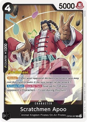 Scratchmen Apoo, Two Legends Pre-Release Cards