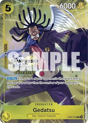 Gedatsu (Championship 2024 Finalist Card Set), One Piece Promotion Cards
