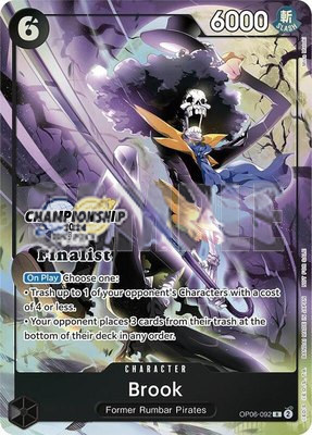 Brook (Championship 2024 Finalist Card Set), One Piece Promotion Cards