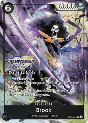 Brook (Championship 2024 Top Player Pack), One Piece Promotion Cards