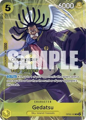 Gedatsu (Championship 2024 Top Player Pack), One Piece Promotion Cards