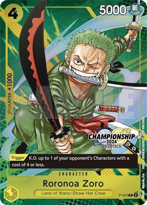 Roronoa Zoro (CS 2024 Event Pack Finalist), One Piece Promotion Cards