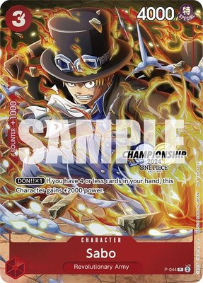Sabo (CS 2024 Event Pack Finalist), One Piece Promotion Cards