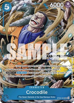 Crocodile (CS 2024 Celebration Pack), One Piece Promotion Cards