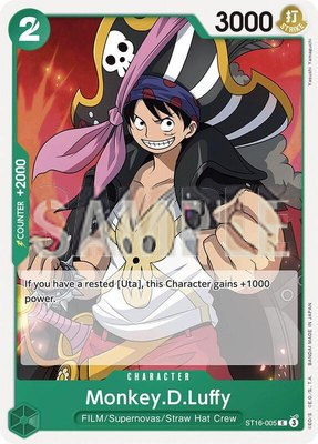 Monkey.D.Luffy (ST16-005), Starter Deck 16: GREEN Uta
