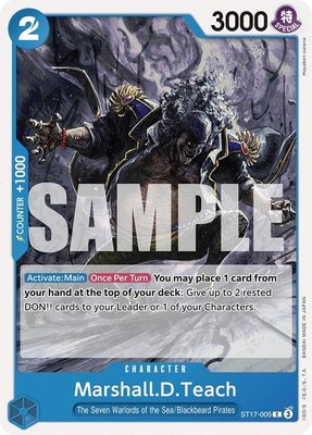 Marshall.D.Teach, Starter Deck 17: BLUE Donquixote Doflamingo