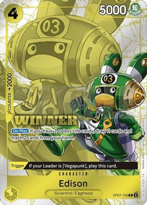 Edison (Winner Pack 2024 Oct.-Dec.), One Piece Promotion Cards