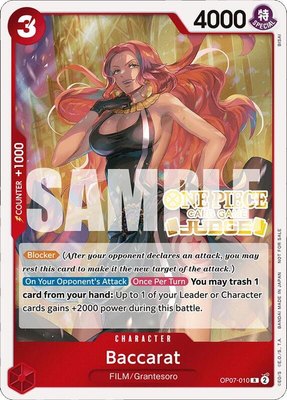 Baccarat (Judge Pack Vol. 4), One Piece Promotion Cards