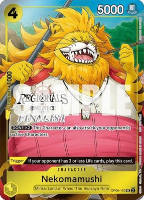 Nekomamushi (Offline Regional 2024 Vol. 3) [Finalist], One Piece Promotion Cards