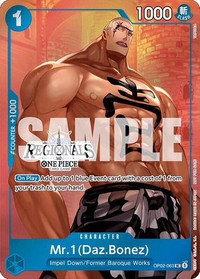 Mr.1 (Daz.Bonez) (Online Regional 2024 Vol. 3), One Piece Promotion Cards