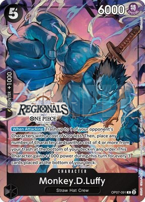 Monkey.D.Luffy (091) (Online Regional 2024 Vol. 3), One Piece Promotion Cards