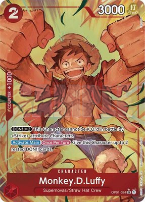 Monkey.D.Luffy (OP01-024) (Alternate Art), Premium Booster -The Best-