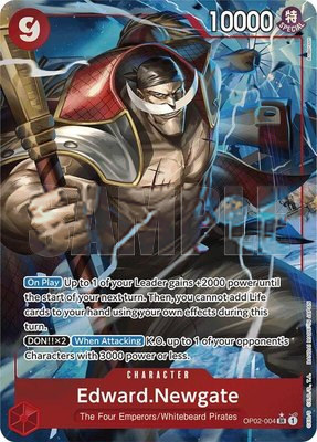 Edward.Newgate (OP02-004) (Alternate Art), Premium Booster -The Best-