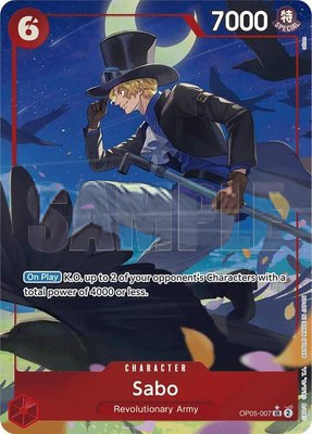 Sabo (OP05-007) (Alternate Art), Premium Booster -The Best-