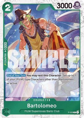 Bartolomeo (P-029) (Jolly Roger Foil), Premium Booster -The Best-