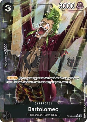 Bartolomeo (OP04-089) (Alternate Art), Premium Booster -The Best-