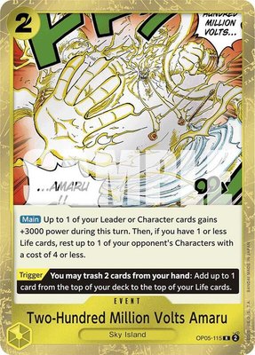 Two-Hundred Million Volts Amaru (Jolly Roger Foil), Premium Booster -The Best-