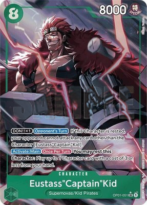 Eustass"Captain"Kid (OP01-051) (Alternate Art), Premium Booster -The Best-