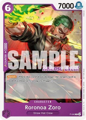Roronoa Zoro (ST15 Release Event Pack), One Piece Promotion Cards
