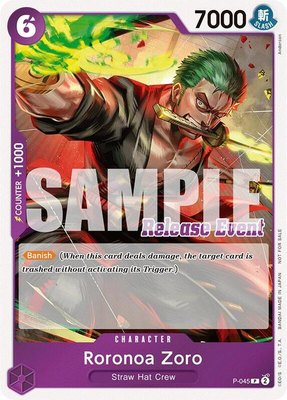Roronoa Zoro (ST15 Release Event Winner Pack), One Piece Promotion Cards