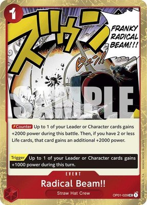 Radical Beam!! (Jolly Roger Foil), Premium Booster -The Best-