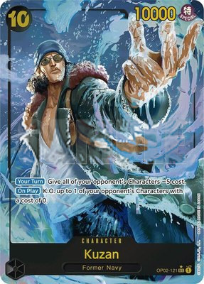 Kuzan (OP02-121) (Alternate Art), Premium Booster -The Best-
