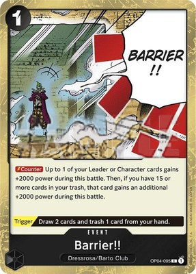 Barrier!! (Jolly Roger Foil), Premium Booster -The Best-
