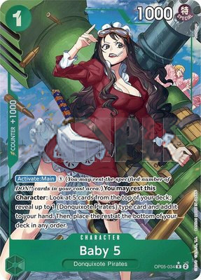 Baby 5 (OP05-034) (Alternate Art), Premium Booster -The Best-