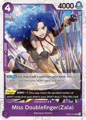 Miss Doublefinger(Zala) (Jolly Roger Foil), Premium Booster -The Best-