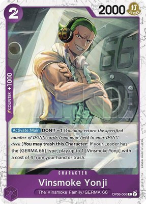 Vinsmoke Yonji (OP06-066) (Jolly Roger Foil), Premium Booster -The Best-