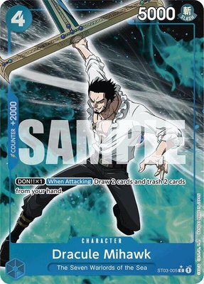 Dracule Mihawk (ST03-005) (Full Art), Premium Booster -The Best-