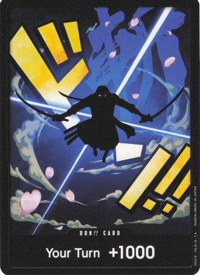 DON!! Card (Zoro), Premium Booster -The Best-