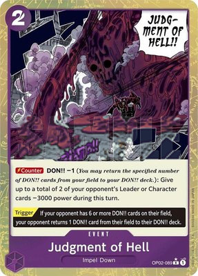 Judgment of Hell (Textured Foil), Premium Booster -The Best-