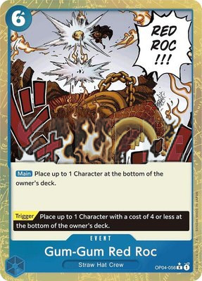 Gum-Gum Red Roc (Textured Foil), Premium Booster -The Best-
